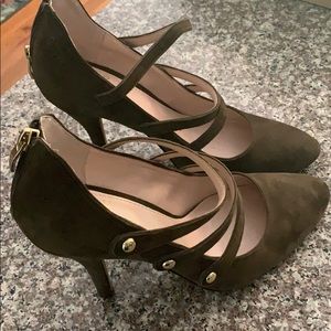 Olive Suede Vince Clamato Shoes